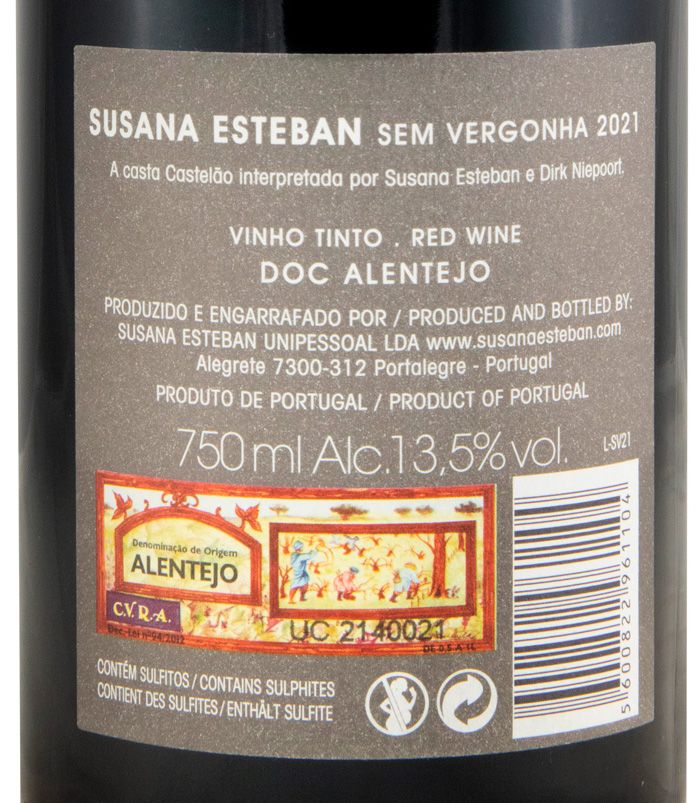 2021 Susana Esteban & Dirk Niepoort Sem Vergonha tinto