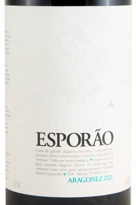2021 Esporão Aragonês organic red