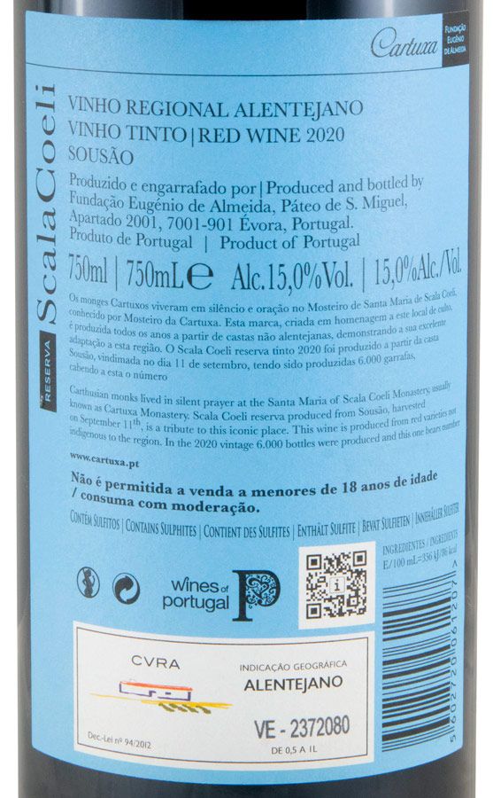 2020 Scala Coeli Sousão Reserva tinto