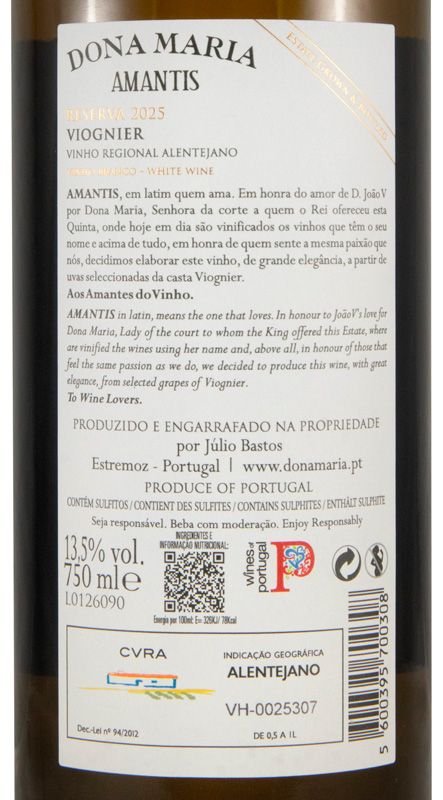 2025 Júlio Bastos Dona Maria Amantis Reserva white