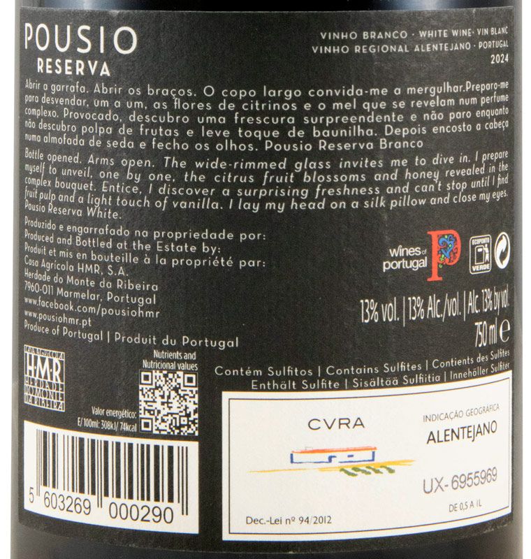 2024 Pousio Reserva white