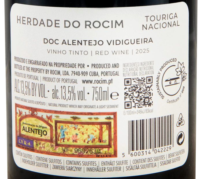2025 Herdade do Rocim Touriga Nacional tinto