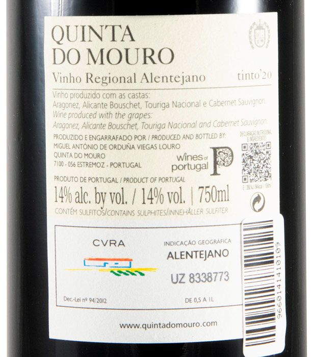 2020 Quinta do Mouro red