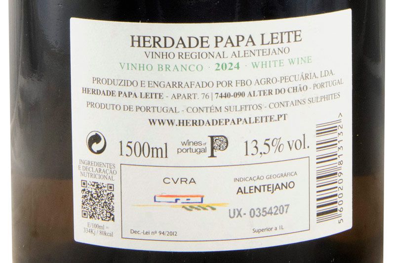 2024 Herdade Papa Leite Pacto do Diabo white 1.5L