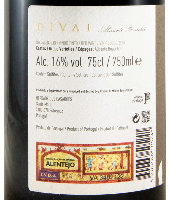 2023 DIVAI Alicante Bouschet tinto