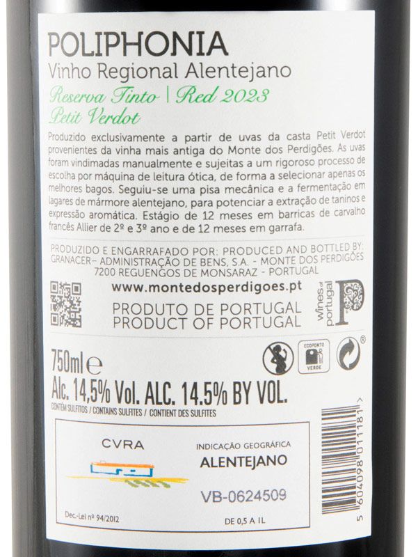 2023 Poliphonia Petit Verdot Reserva red