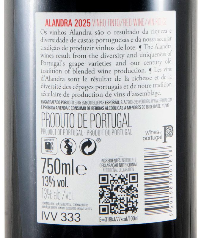2025 Esporão Alandra tinto