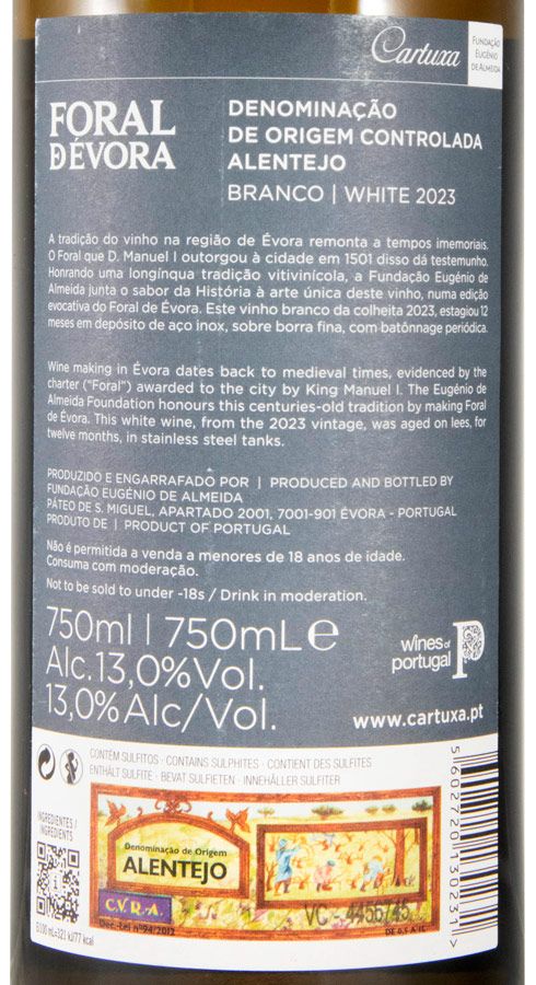 2023 Foral de Évora branco