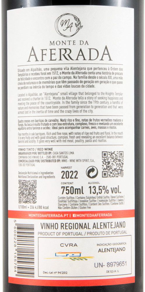 2022 Monte da Aferrada red