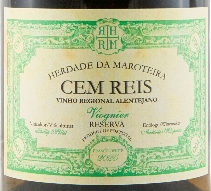 2025 Herdade da Maroteira Cem Reis Viognier Reserva branco