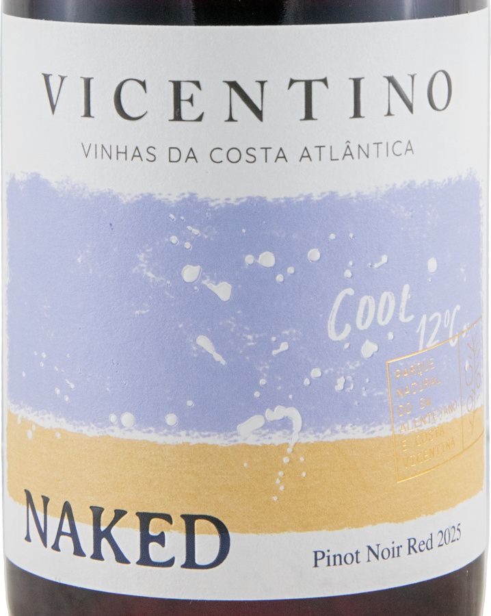 2025 Vicentino Naked Pinot Noir red