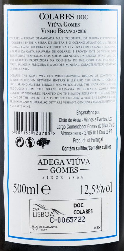 2016 Adega Viúva Gomes Collares white 50cl