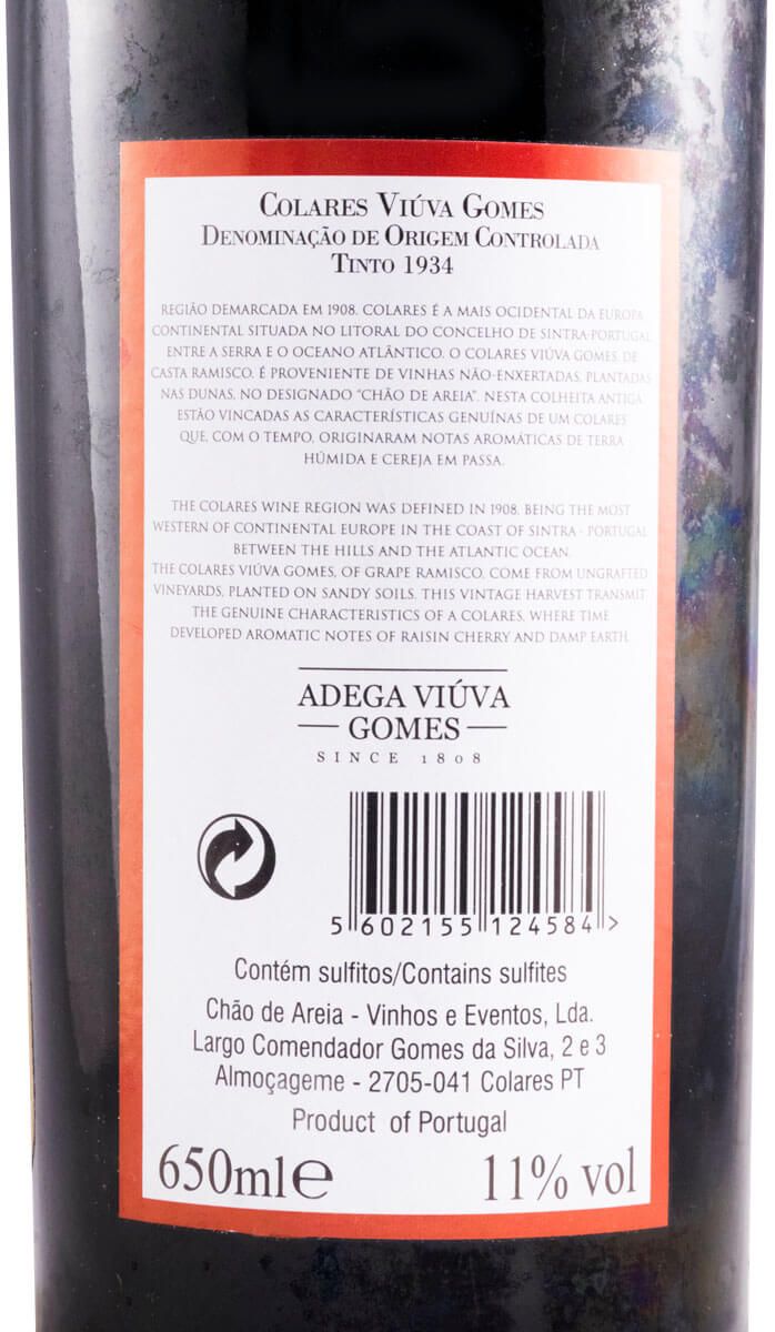 1934 Adega Viúva Gomes Collares red