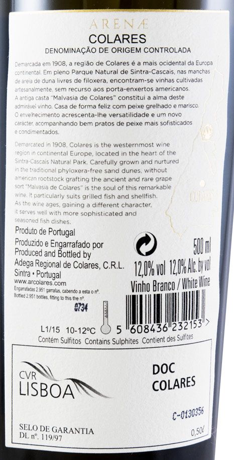 2015 Colares Arenae branco 50cl