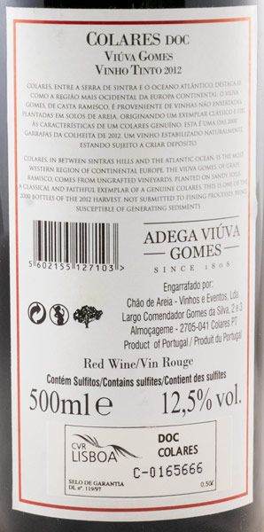 2012 Adega Viúva Gomes Collares red 50cl