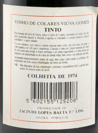 1974 Adega Viúva Gomes Collares red
