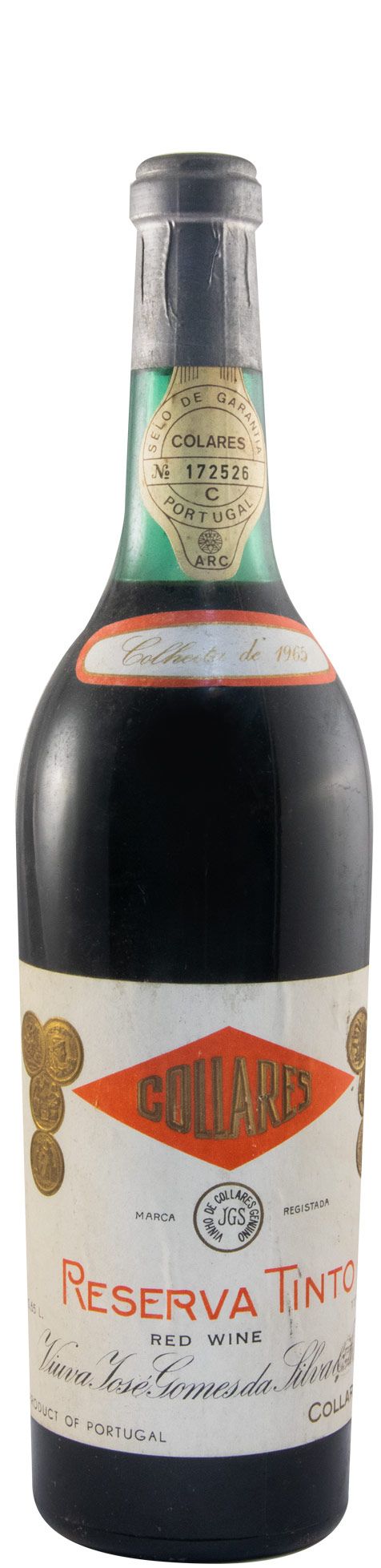1965 Viúva Gomes Colares red (white label)