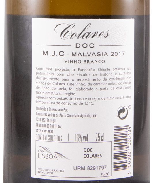 2017 Fundação Oriente Colares Malvasia branco
