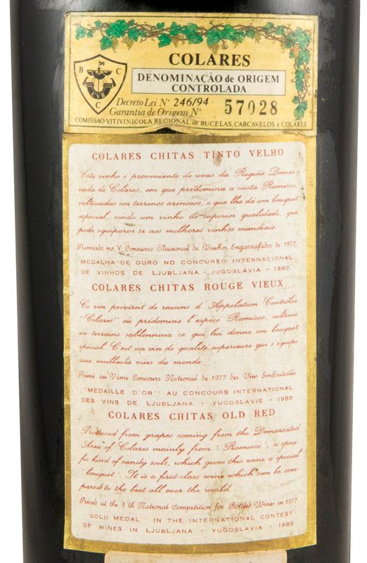 1989 Colares Chitas Velho Reserva tinto