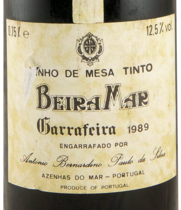 1989 Paulo da Silva Beira Mar Garrafeira Reserva Particular Azenhas do Mar red