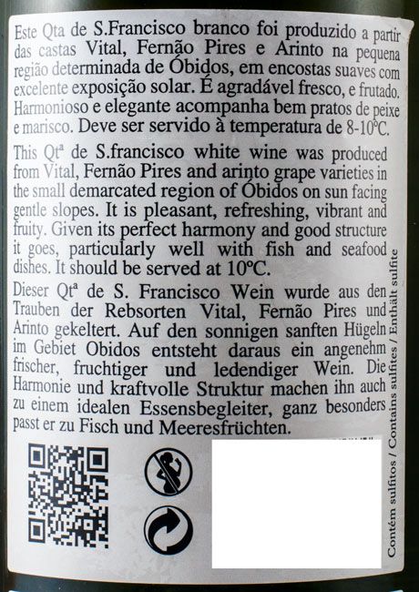 2014 Quinta de S. Francisco white