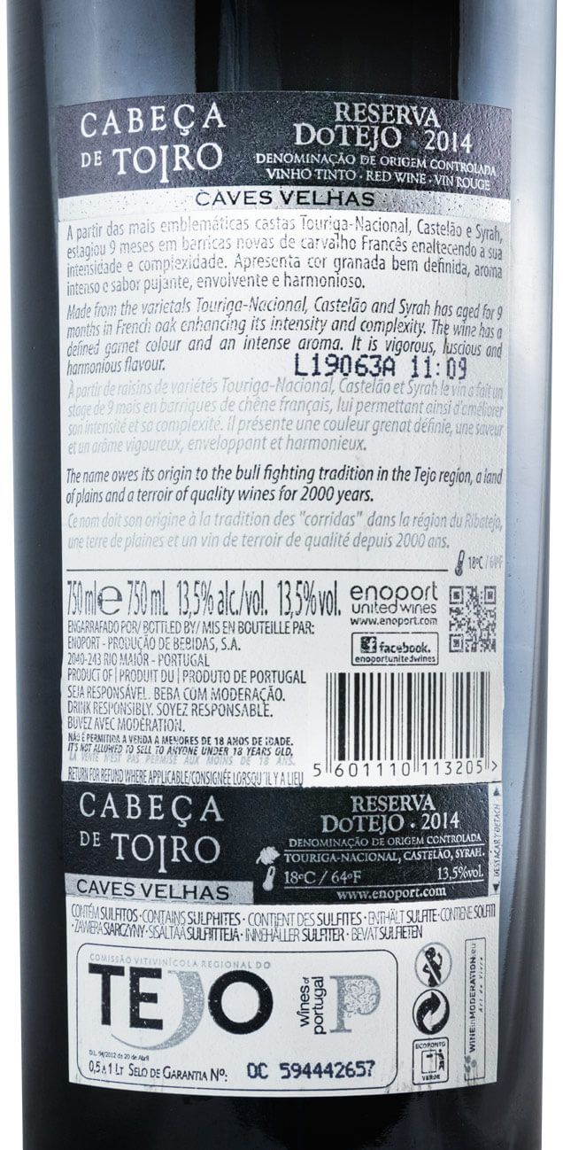 2014 Cabeça de Toiro Reserva tinto