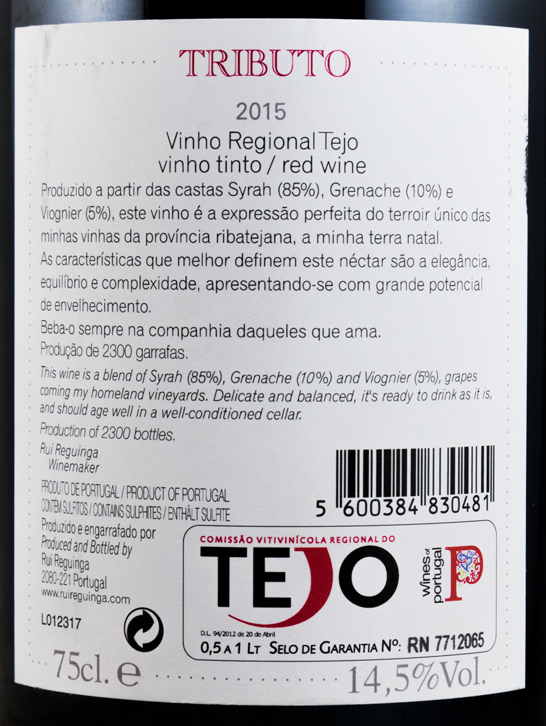 2015 Tributo tinto