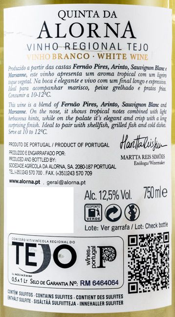 2015 Quinta da Alorna branco