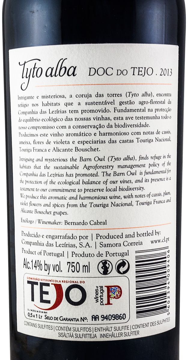 2013 Tyto Alba tinto