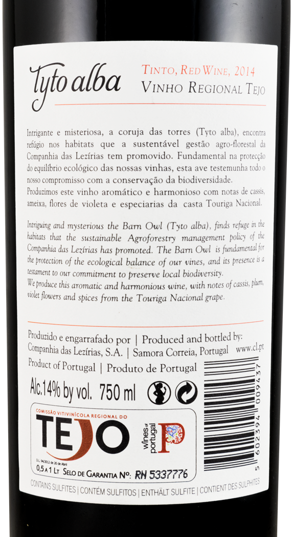 2014 Tyto Alba Touriga Nacional tinto