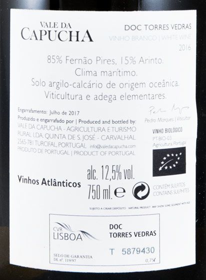 2016 Vale da Capucha branco