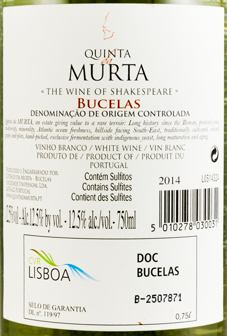 2014 Quinta Da Murta Bucelas white