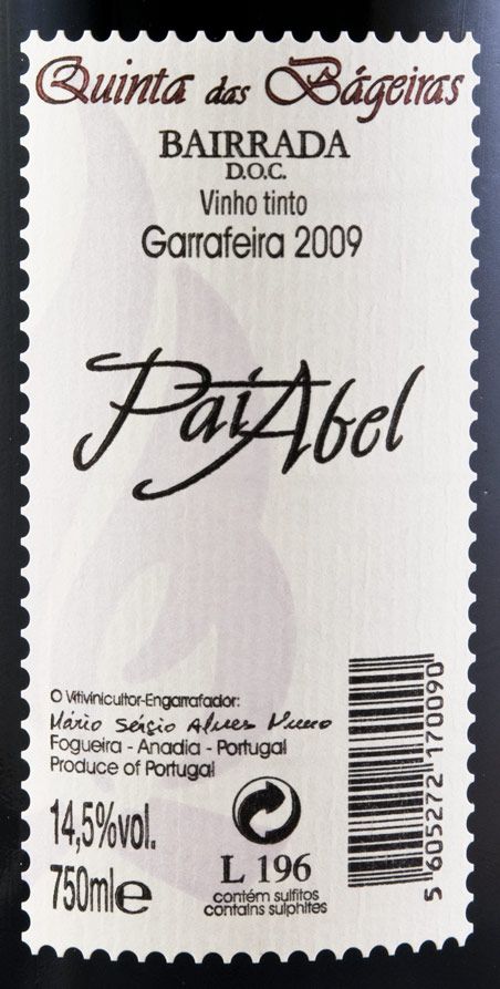 2009 Quinta das Bágeiras Pai Abel red