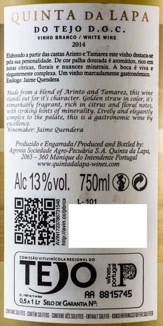 2015 Quinta da Lapa Reserva branco