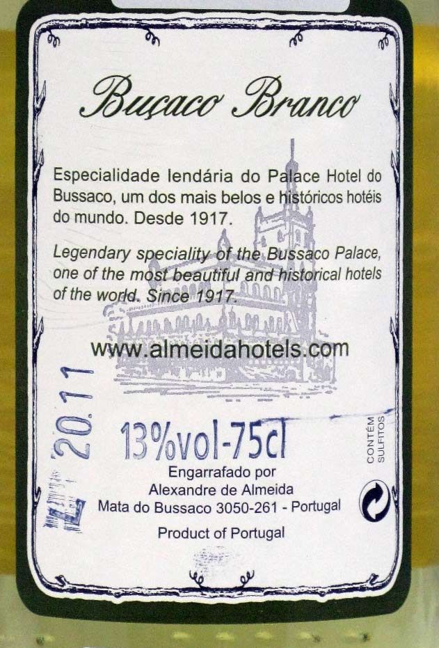 2011 Buçaco Reservado branco