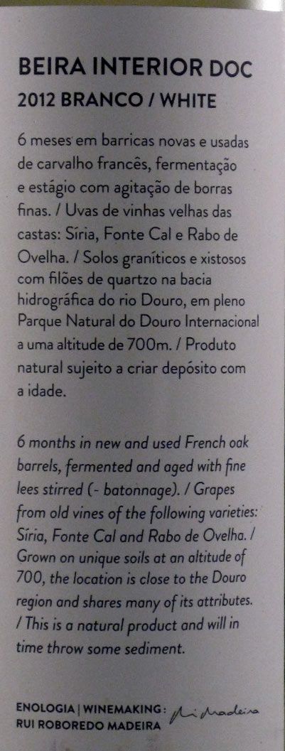 2012 Beyra Superior branco