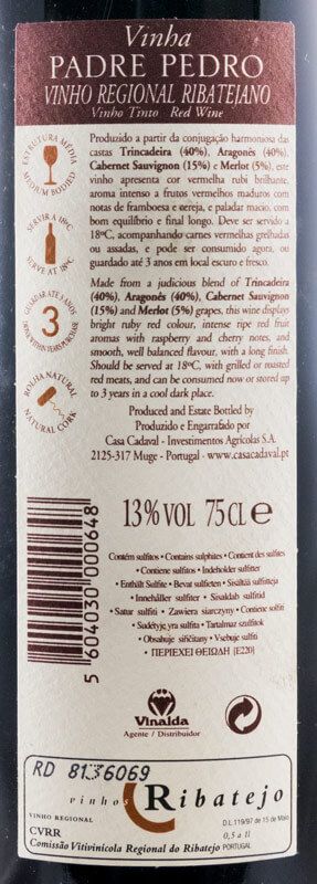 2005 Casa Cadaval Padre Pedro red