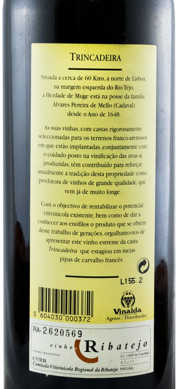 2000 Casa Cadaval Trincadeira red