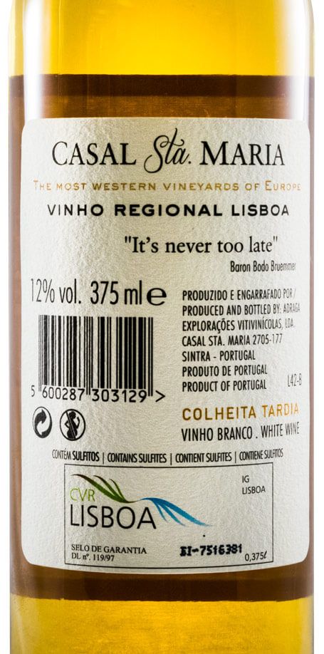 2015 Casal Sta. Maria Late Harvest white 37.5cl