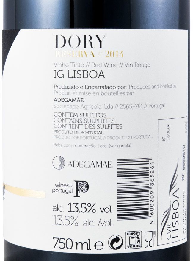 2014 Dory Reserva red