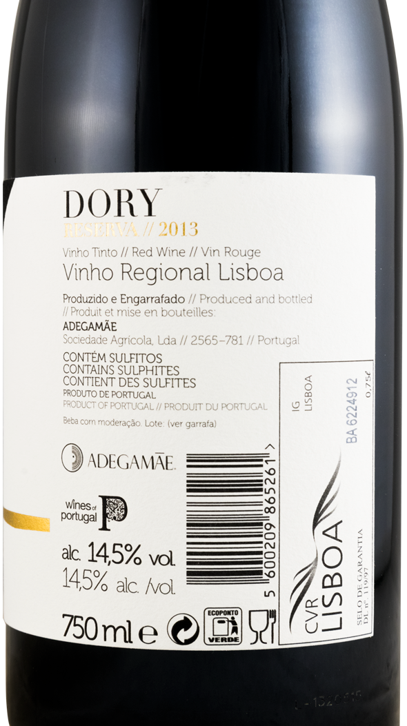 2013 Dory Reserva red