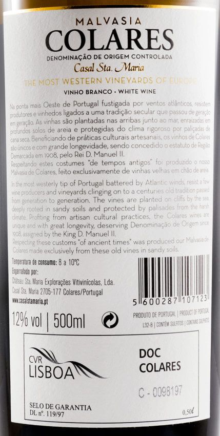 2014 Casal Sta. Maria Malvasia Colares branco 50cl