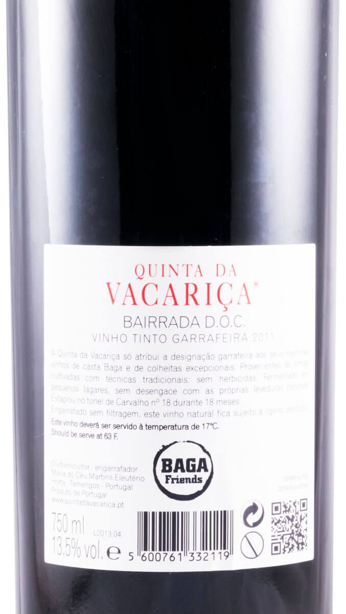 2011 Quinta da Vacariça Garrafeira Tonel 18 red