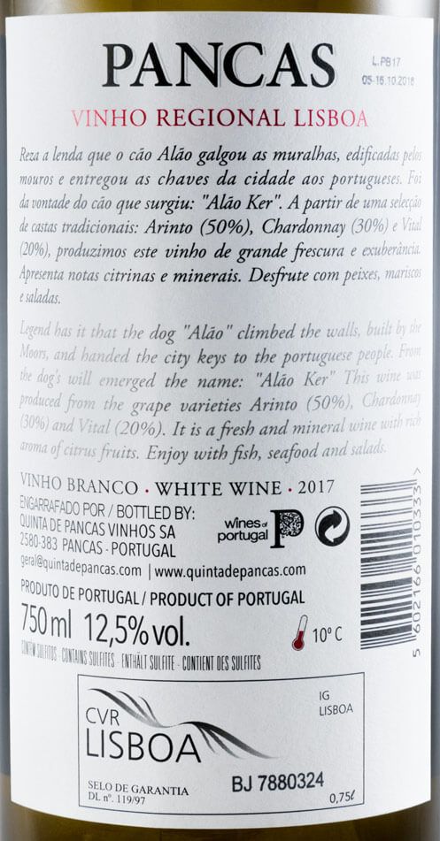 2017 Pancas white