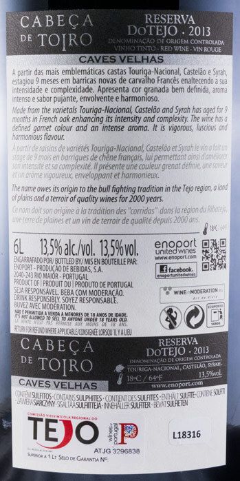 2013 Cabeça de Toiro Reserva red 6L