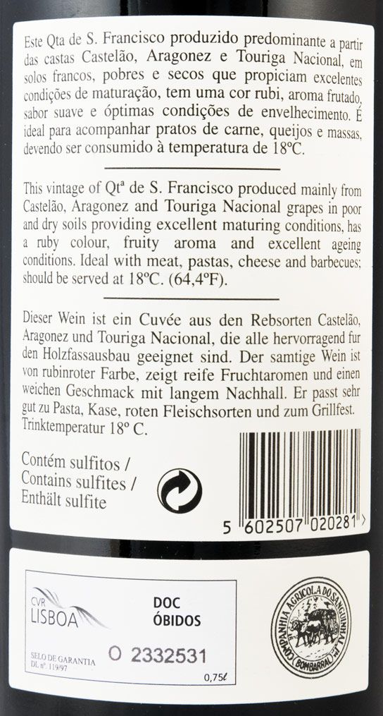 2015 Quinta de S. Francisco red