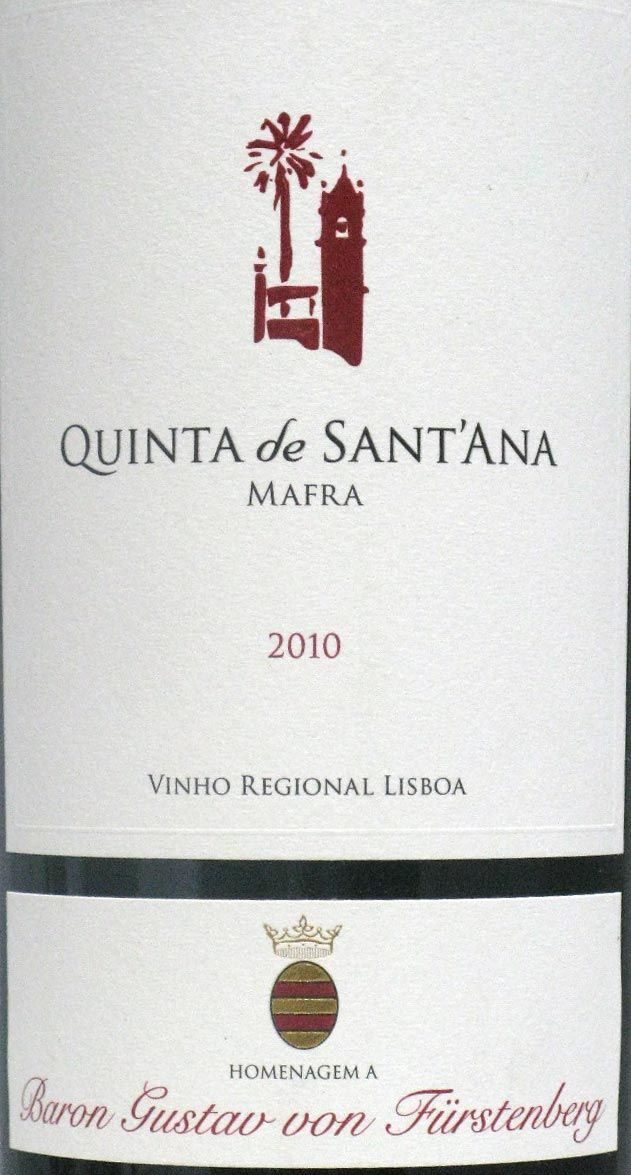 2010 Quinta de Sant'Ana Homenagem Baron Furstenberg Tinto