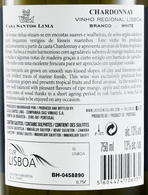 2017 Casa Santos Lima Chardonnay branco