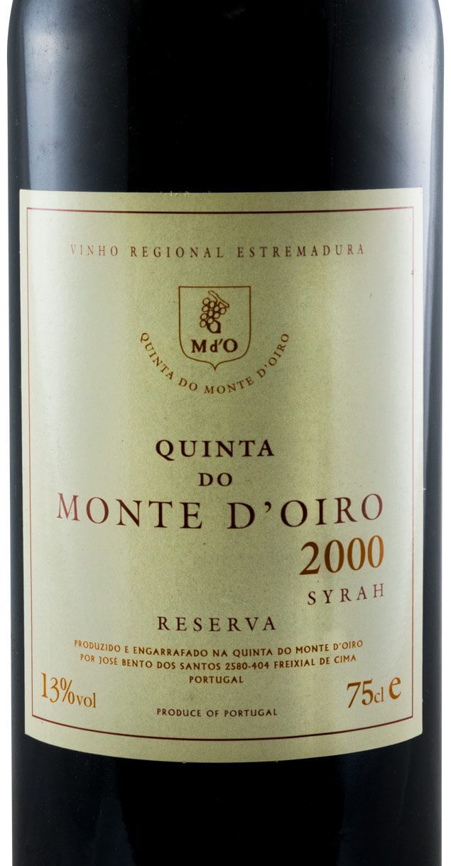 2000 Quinta do Monte d'Oiro Syrah Reserva red
