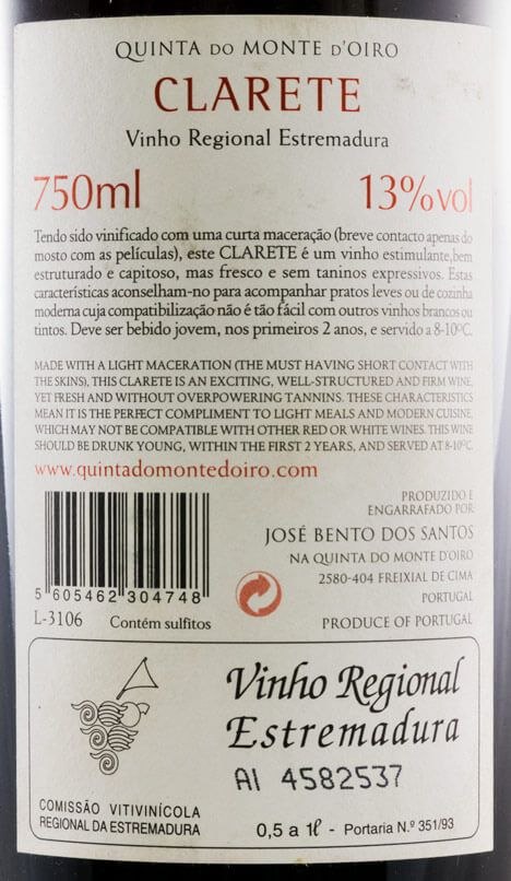 2006 Clarete Quinta do Monte d'Oiro